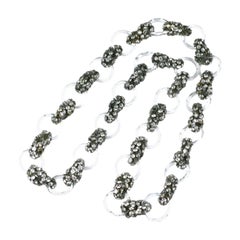 Art Deco Maison Gripoix Crystal and Diamante Long Sautoir