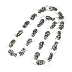 Art Deco Maison Gripoix Crystal and Diamante Long Sautoir