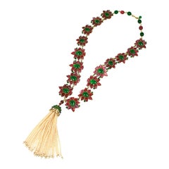 Used Massive and Important Moghul Style Necklace by Maison Gripoix For Chanel