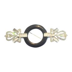 Art Deco style brooch by American Designer Kenneth J Lane