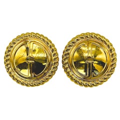 GUCCI Earrings Vintage 1990s Clip On 