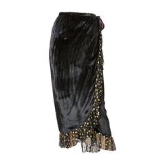 Yves Saint Laurent Velvet Wrap Skirt