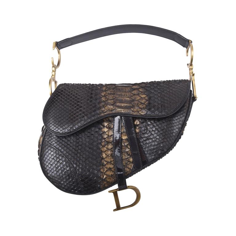 Christian Dior Saddle Handbag Satin with Crystals Mini at 1stDibs