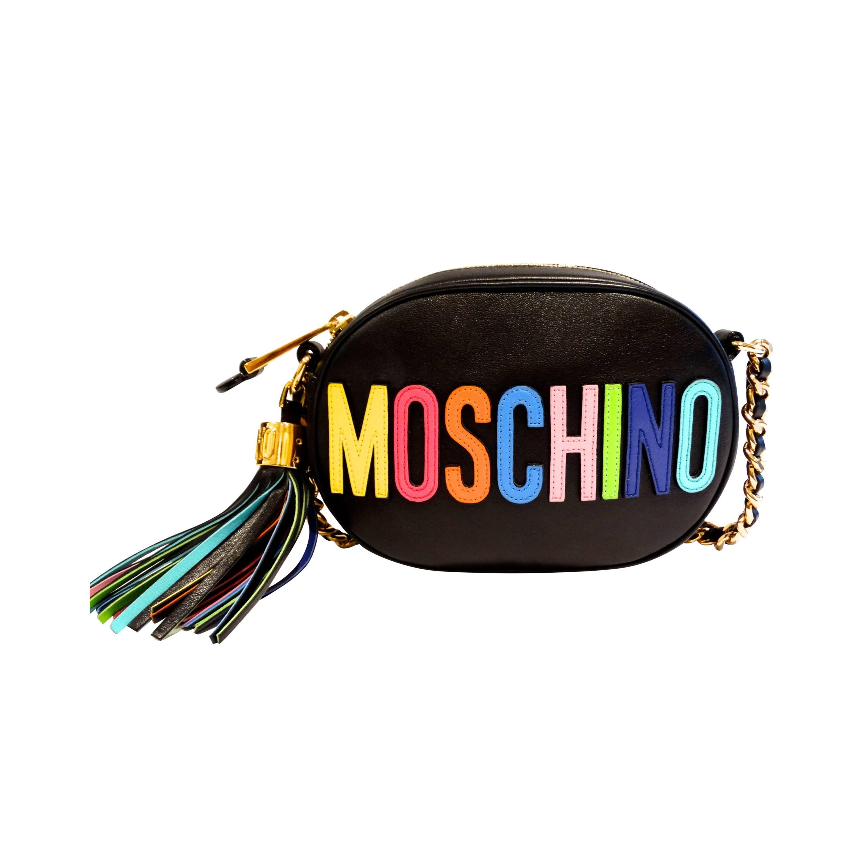 moschino backpack rainbow