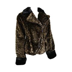 Nina Ricci Animal Leopard-Print Faux Fur Coat 12