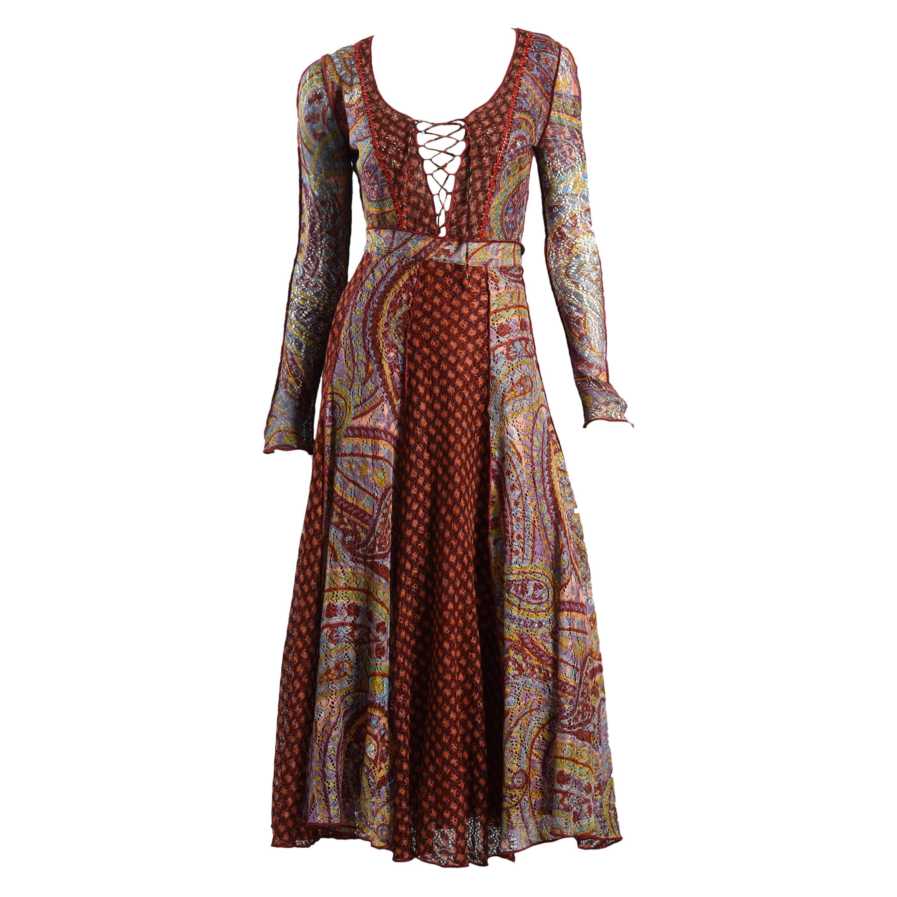 John Ashpool - Ensemble bohème en maille, Londres, années 1970