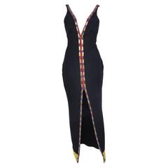 1991 Atelier Versace Embellished Long Dress 