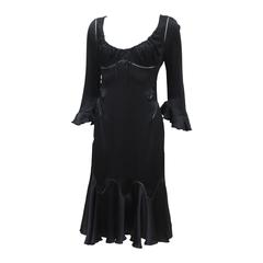 Abito da sera in seta sagomata di Alexander McQueen, 2002 ca.