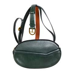 Retro 80's DELVAUX Green Hip Bag & Belt