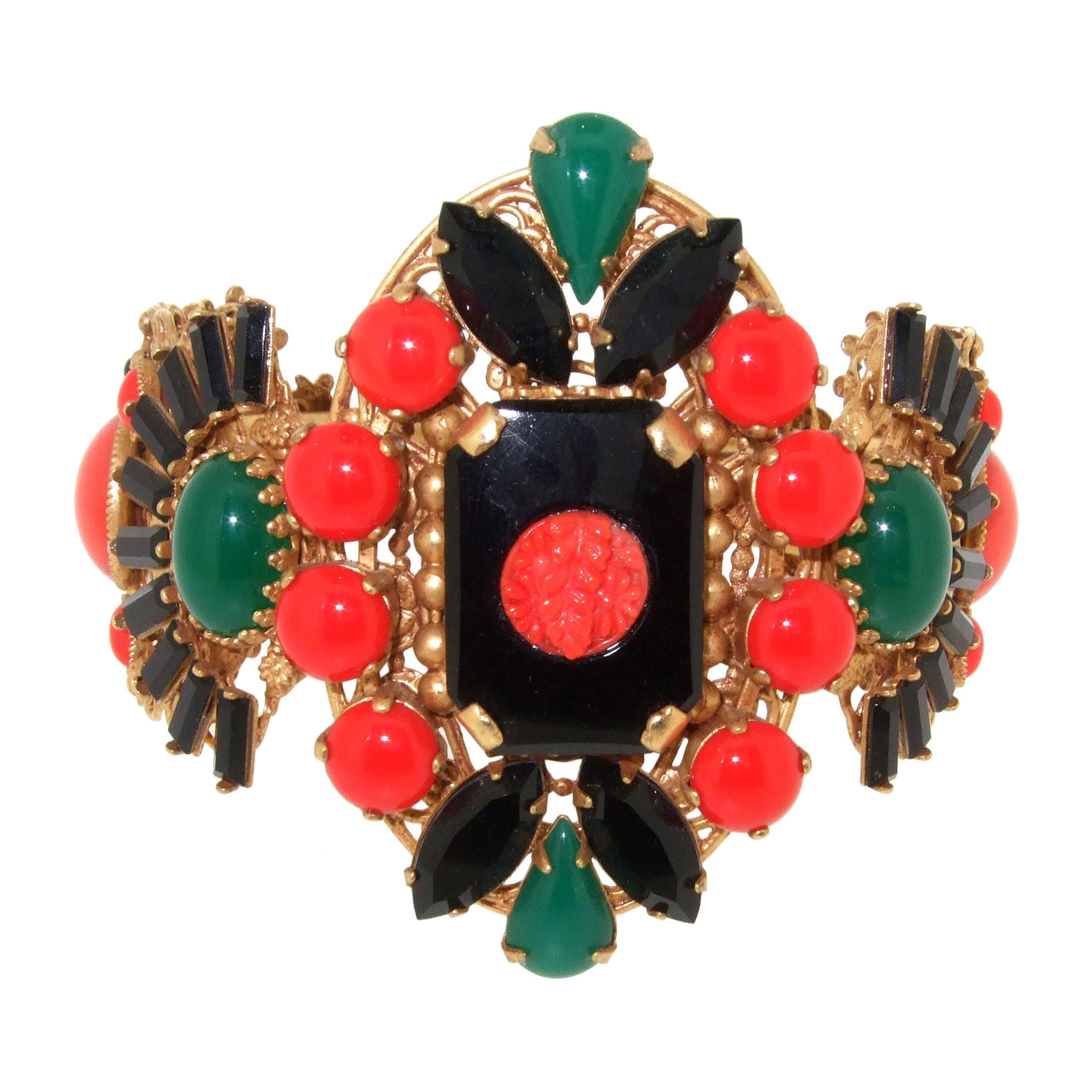 Askew London House of Art Deco Clamper Bracelet For Sale