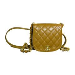 Vintage 1990s Chanel beige fannypack with shoulder bag