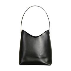 2000s Gucci black leather bag