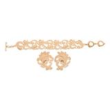 Yves Saint Laurent Clip-On Earrings & Bracelet Set