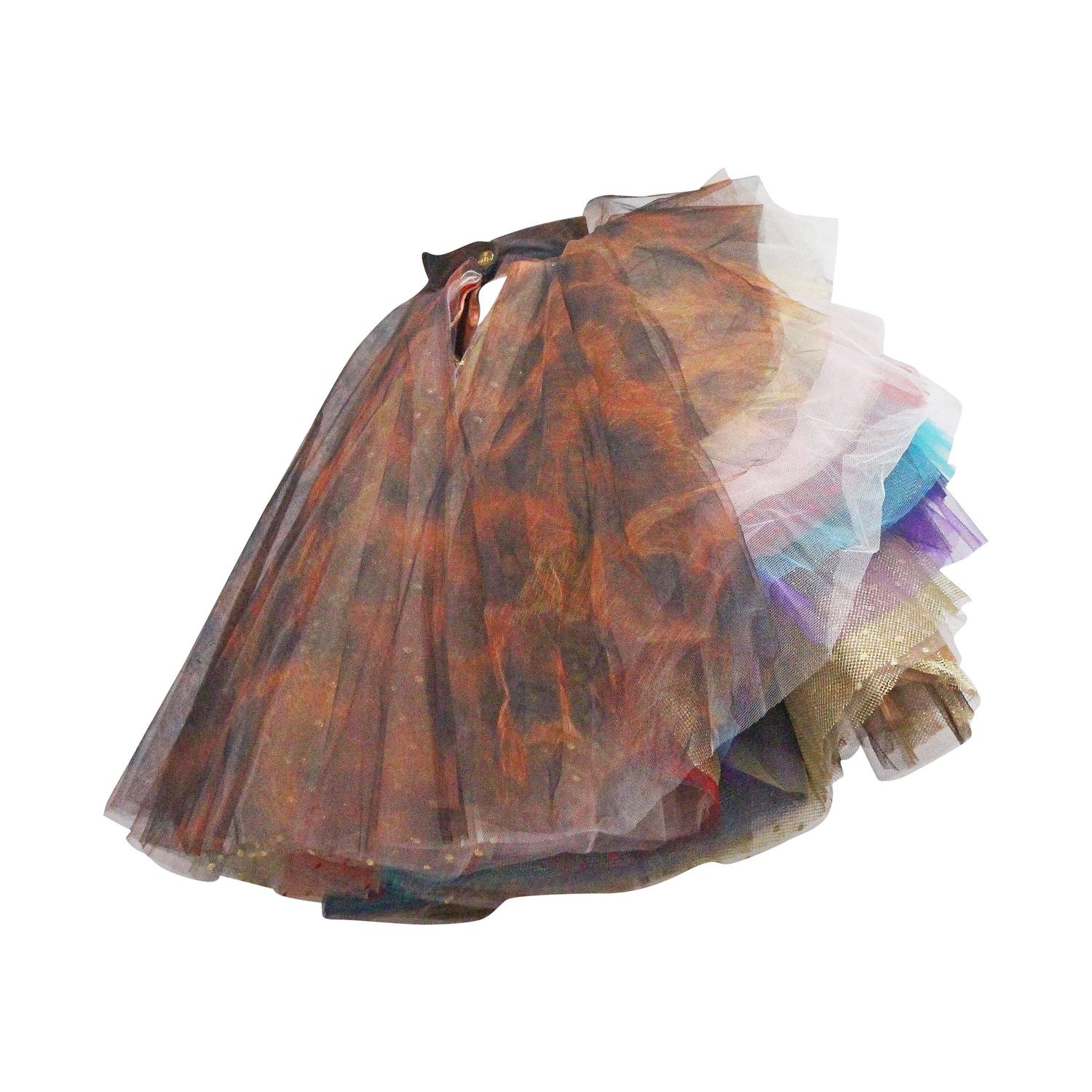 Super voluminous layered tulle skirt 