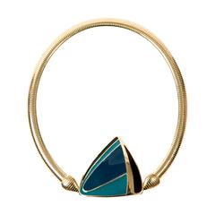 Trifari Geometric and Snake Necklace 11