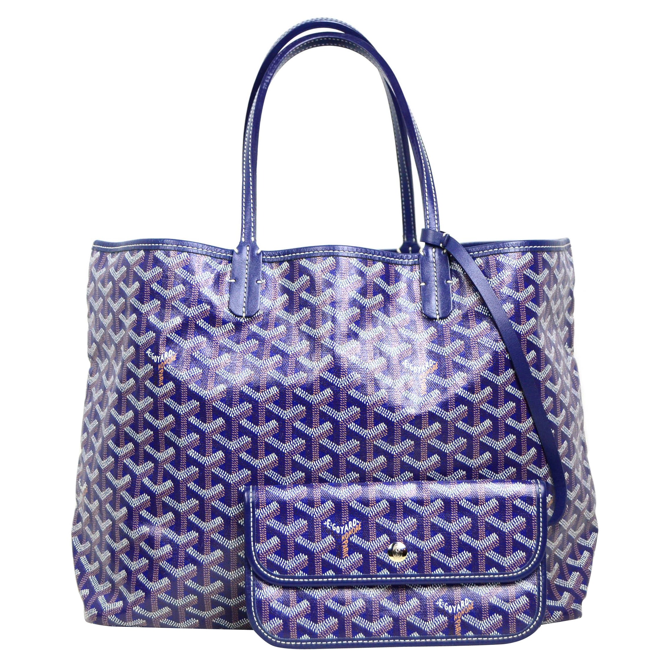 Goyard Sac fourre tout Goyardine Saint Louis PM bleu marine