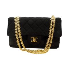 Chanel Timeless Black Jersey Crossbody Bag