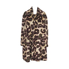 Vivienne Westwood Men's faux fur cheetah print coat, c. 1989