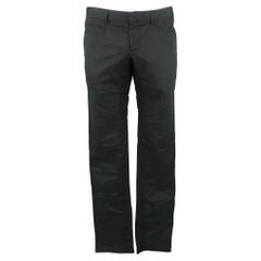 NICE COLLECTIVE Size 32 Black Solid Cotton Chino Pants