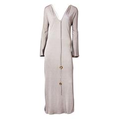 Vintage Geoffrey Beene Grey Jersey Maxi Dress