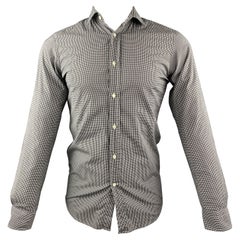 RALPH LAUREN Size S Black & White Checkered Cotton Button Up Long Sleeve Shirt