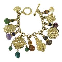 Stephen Dweck OOAK Sterling Silver Charm Bracelet 1990s Never worn 11