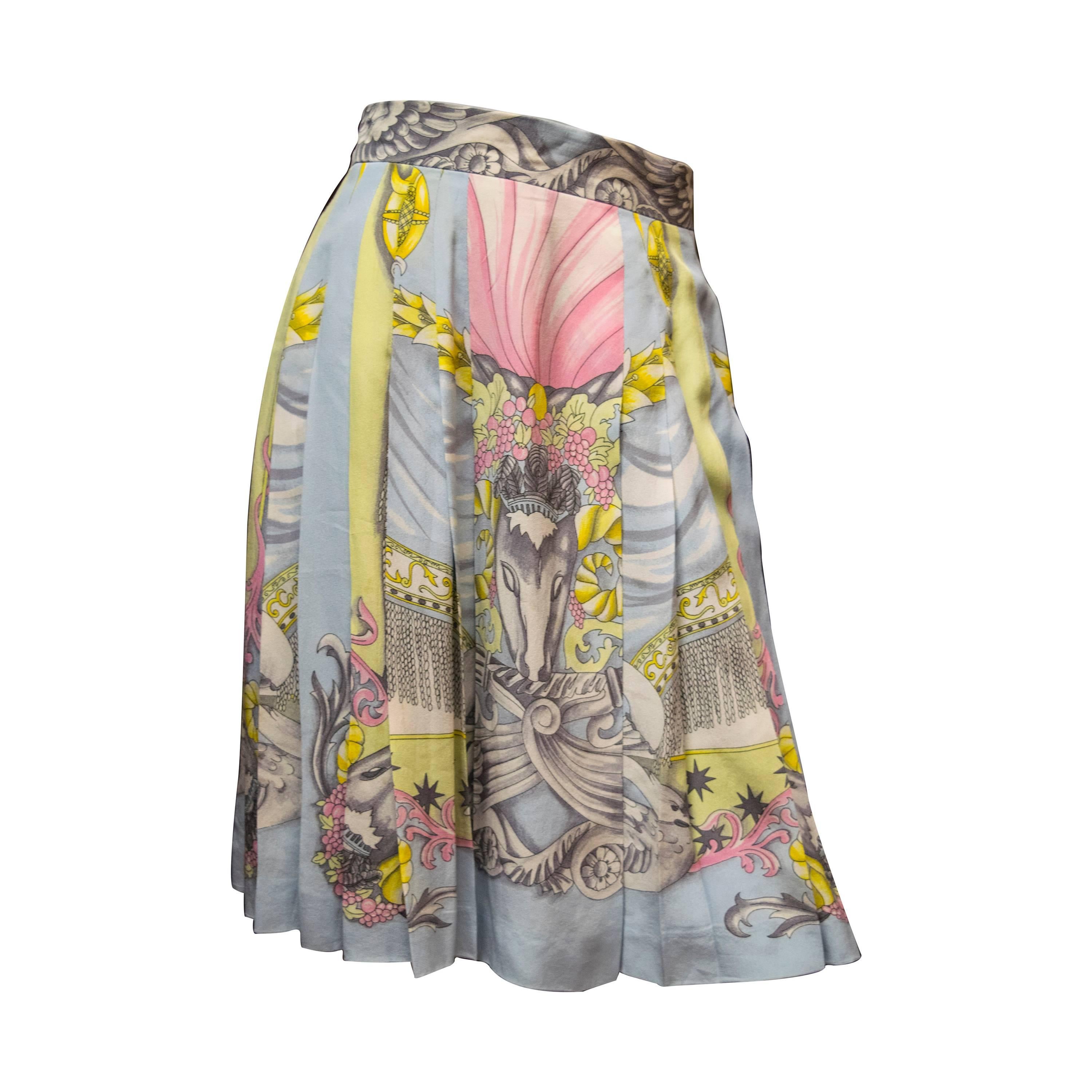 Giani Versace for Laurel Printed Skirt 