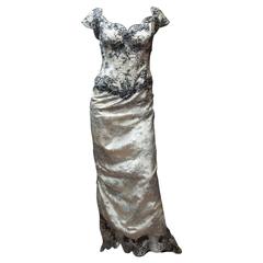 Vicky Tiel Corseted Evening Gown 9
