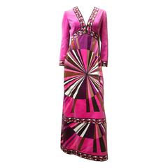 1960s Velvet Pink Pucci Dress