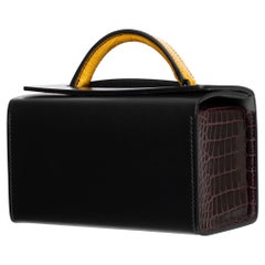 Hermès Petit H Multi Color Mini Rectangle Bag So Black