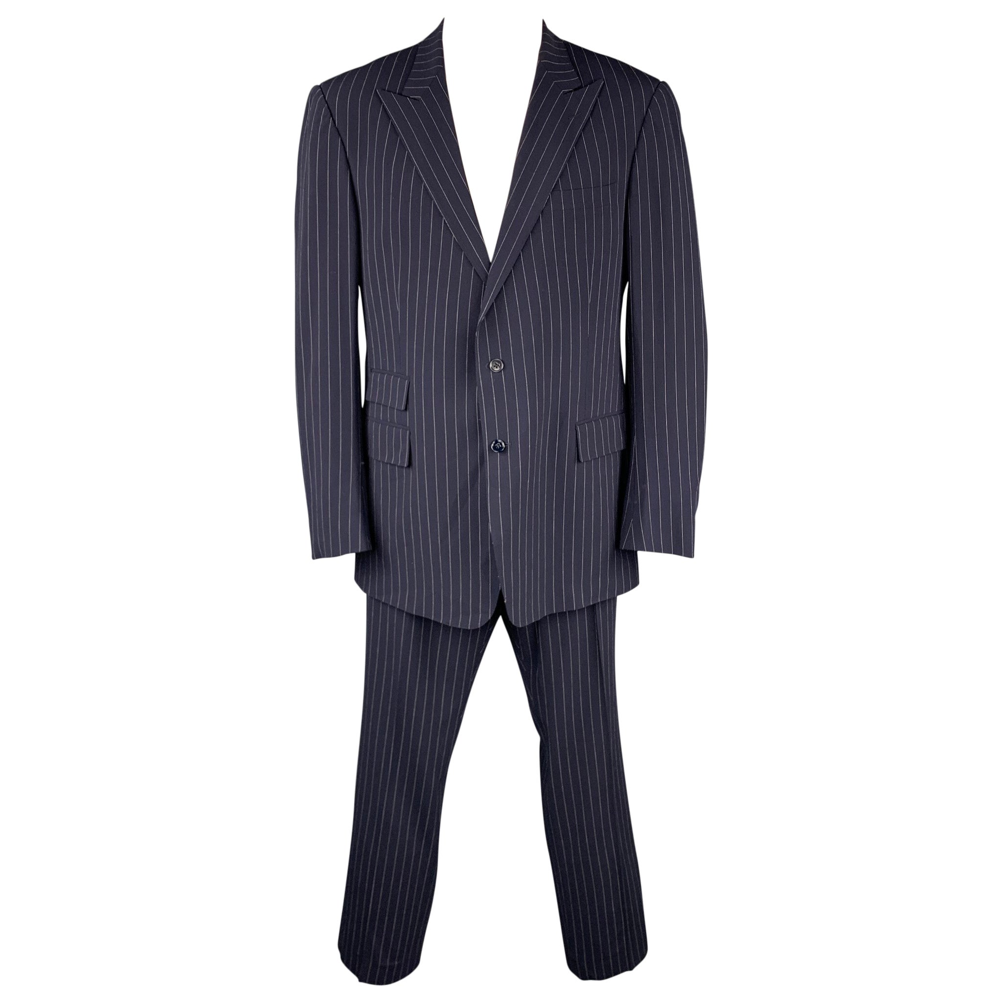 Ralph Lauren Collection Purple Label Pinstriped Pant Suit at 1stDibs