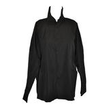 Eskandar per Bergdorf Goodman Giacca oversize in cotone nero Smock