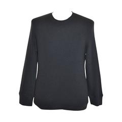 Marc Jacobs Steel Blue 2-Ply Cashmere Crew-Neck Pullover