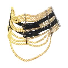John Galliano for Dior Masai Pearl Corset Collar