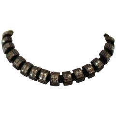 Fendi Mesh Chain Rhinestone Necklace
