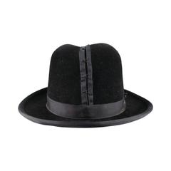 ROD KEENAN Black Felt Hook & Eye Detail Bowler Hat