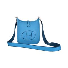 HERMES EVELYNE TPM MINI Turquoise W AMAZONE STRAP JaneFinds