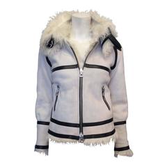 Isabel Marant White Shearling Jacket Size 0 7