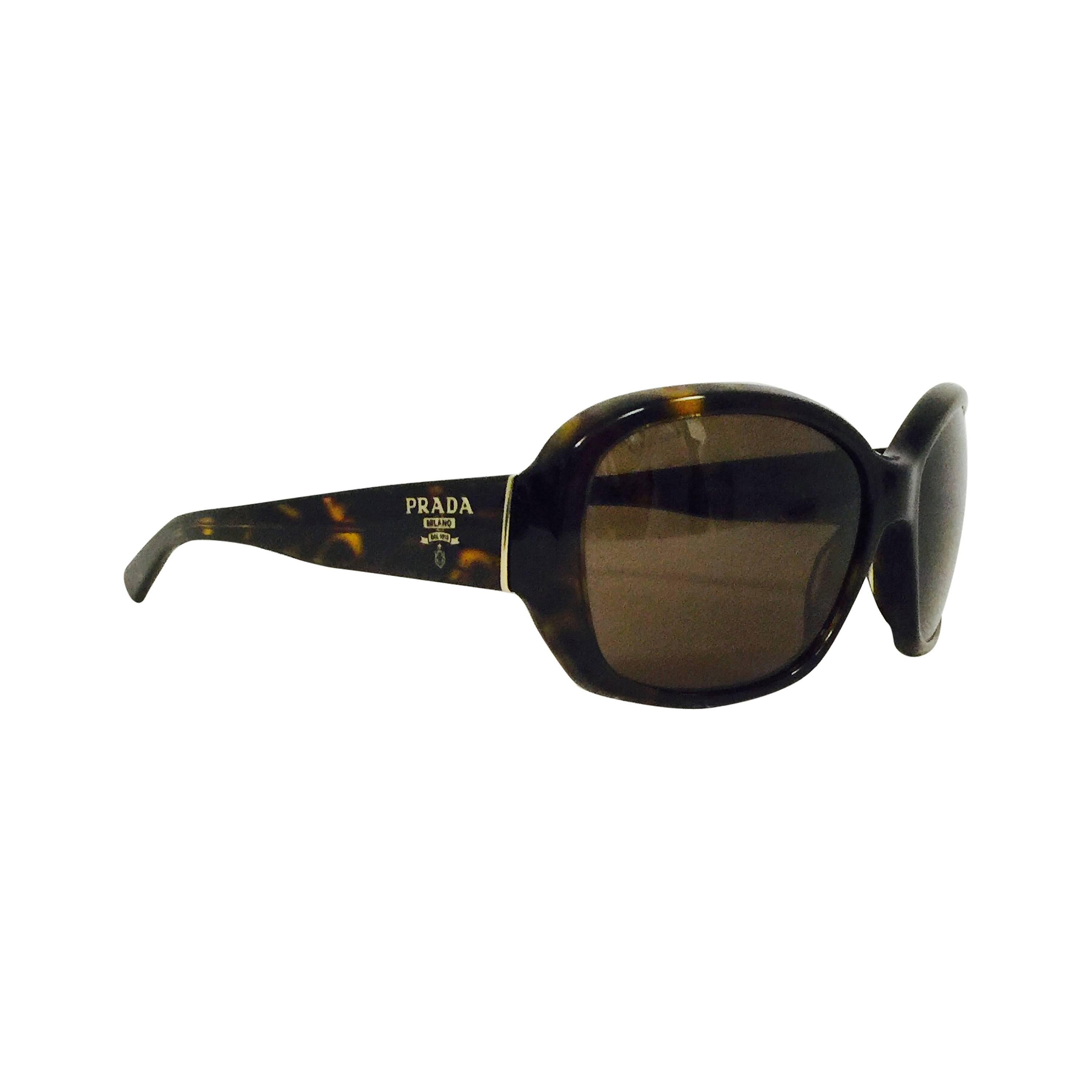 Prada SPR 31N Schildpatt-Sonnenbrille