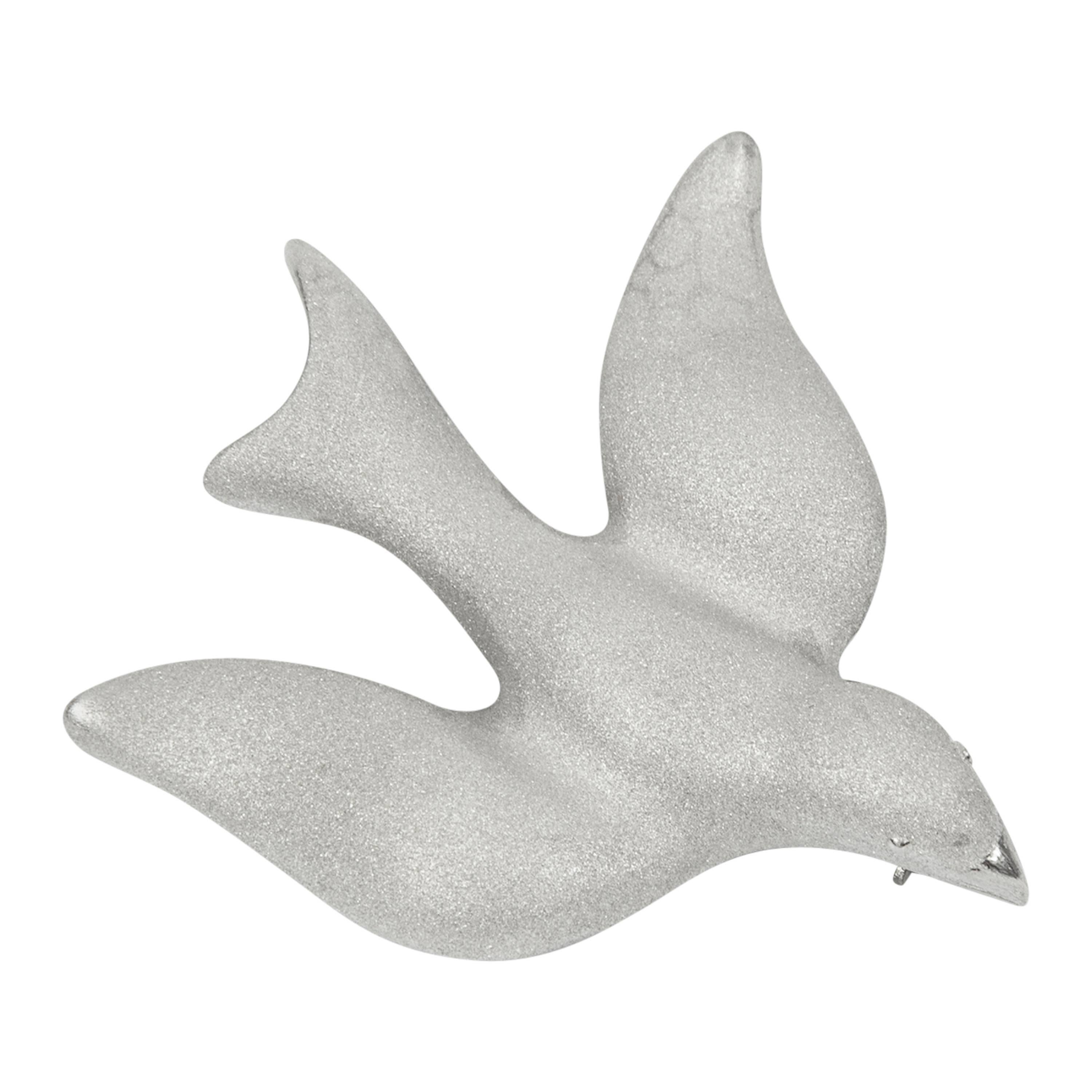 Beautiful Dove of Peace Sterling Silver Brooch Pin For Sale