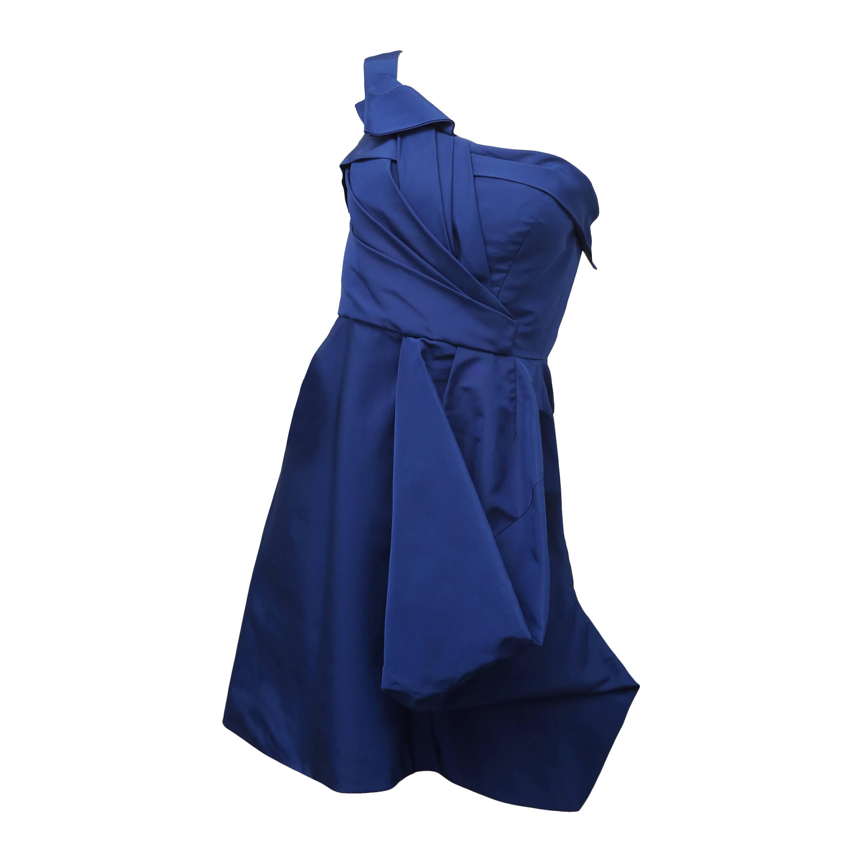 Oscar de la Renta Royal Blue Dress