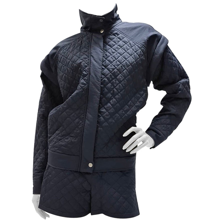Chanel Quilted Jacket Shorts Suit
