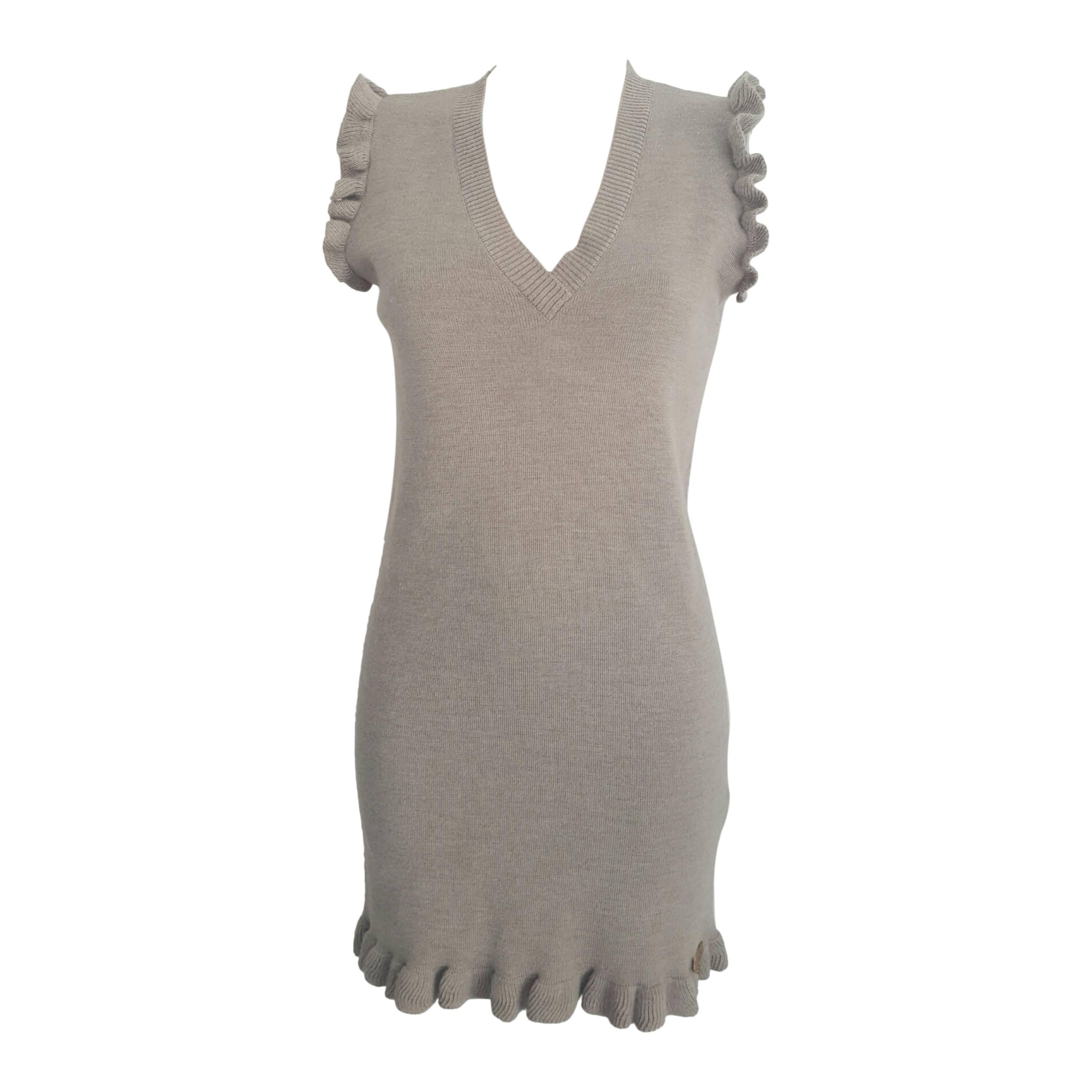Moschino Vintage Muu schino Cow Print Fuzzy Knit White Sweater Dress Moschino Vintage Muu schino Cow Print Fuzzy Knit White Sweater Dress