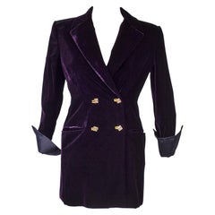  Veste de soirée en velours violet Cardinal Versace Versace, circa 2000