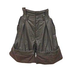 Issey Miyake oversized nylon turn-up shorts, c. 1980s 8