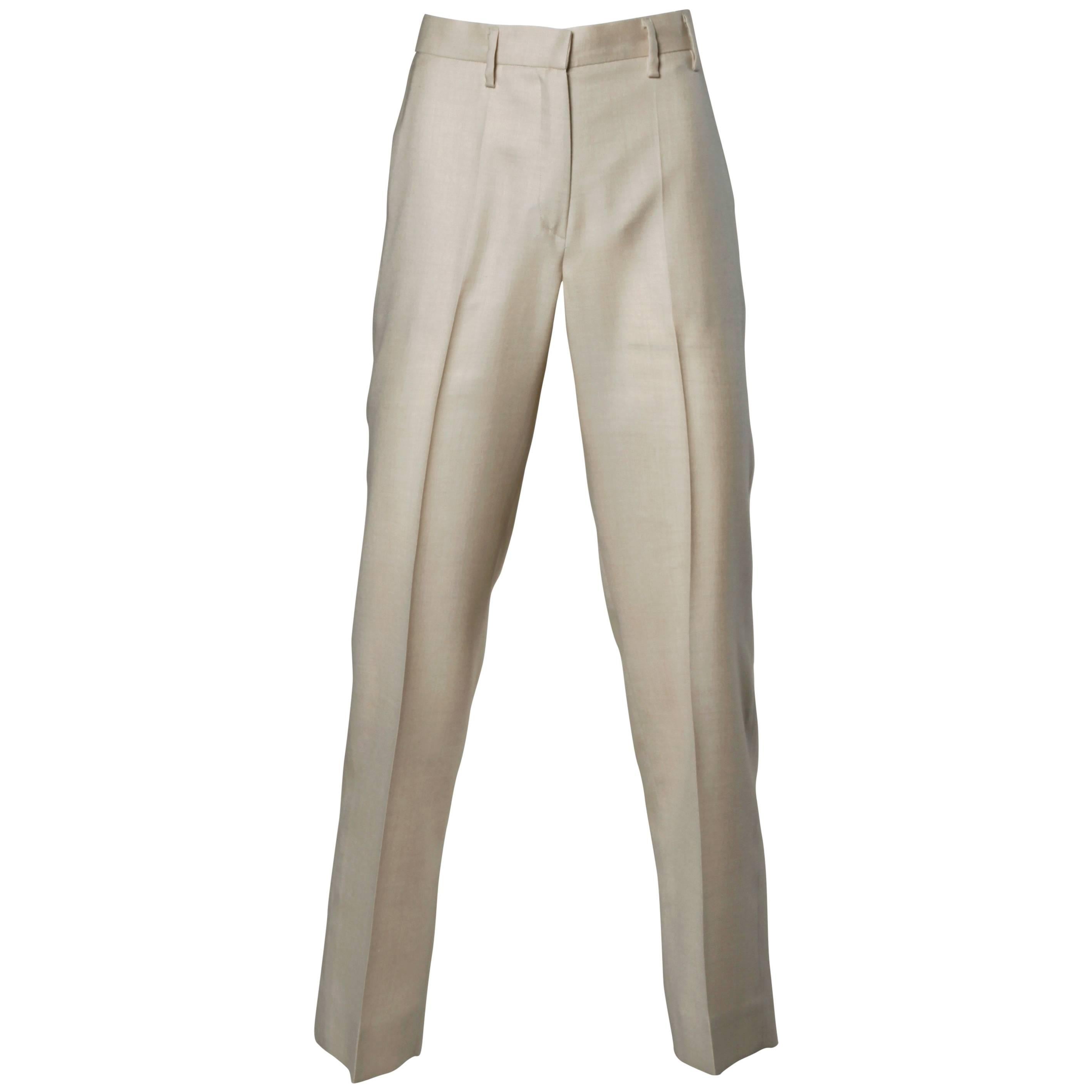 Jil Sander Wool Trousers or Pants in a Size 34