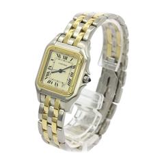 Cartier Panthere Yellow Gold and Stainless Steel Two-Tone Watch