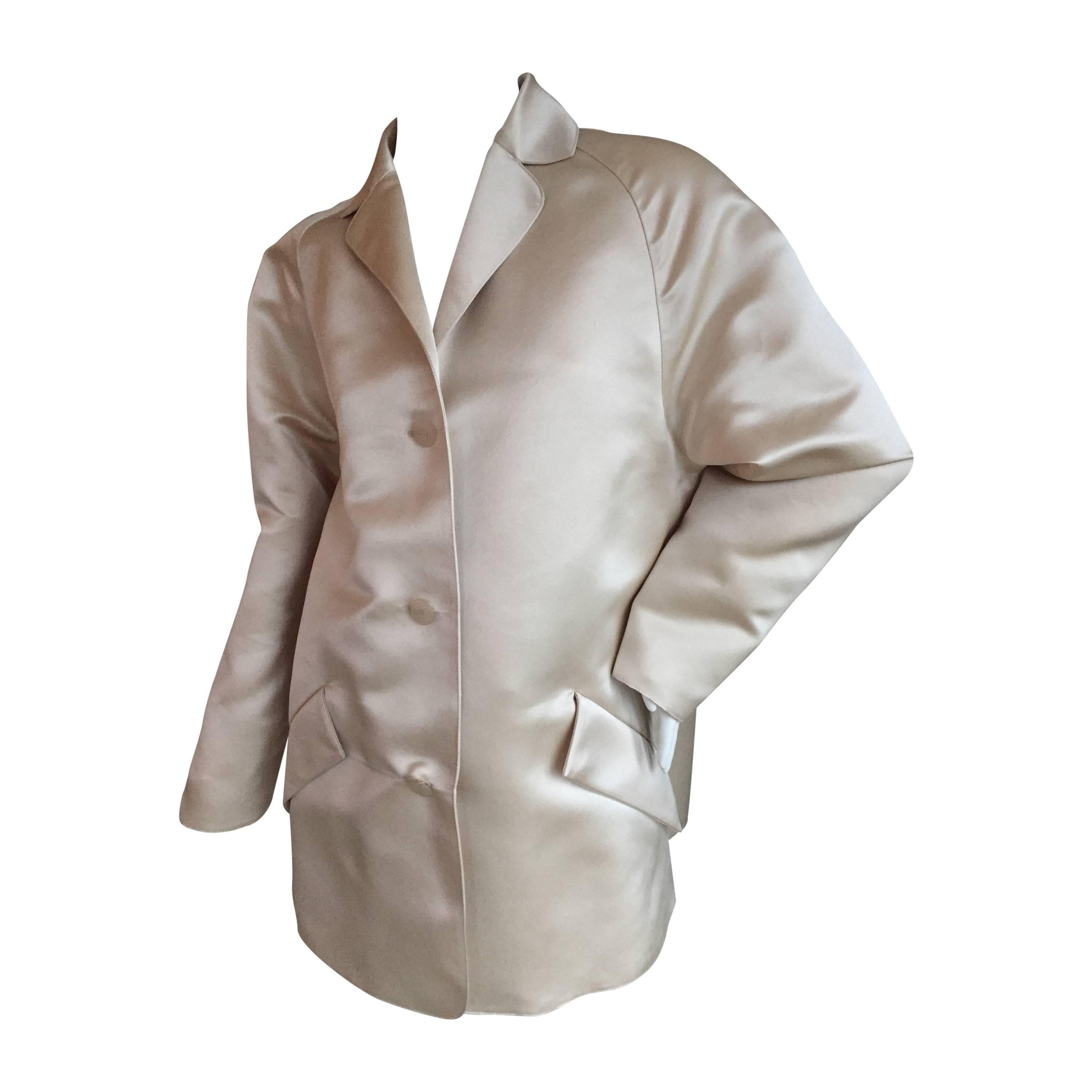 Geoffrey Beene Silk Satin Evening Jacket For Sale