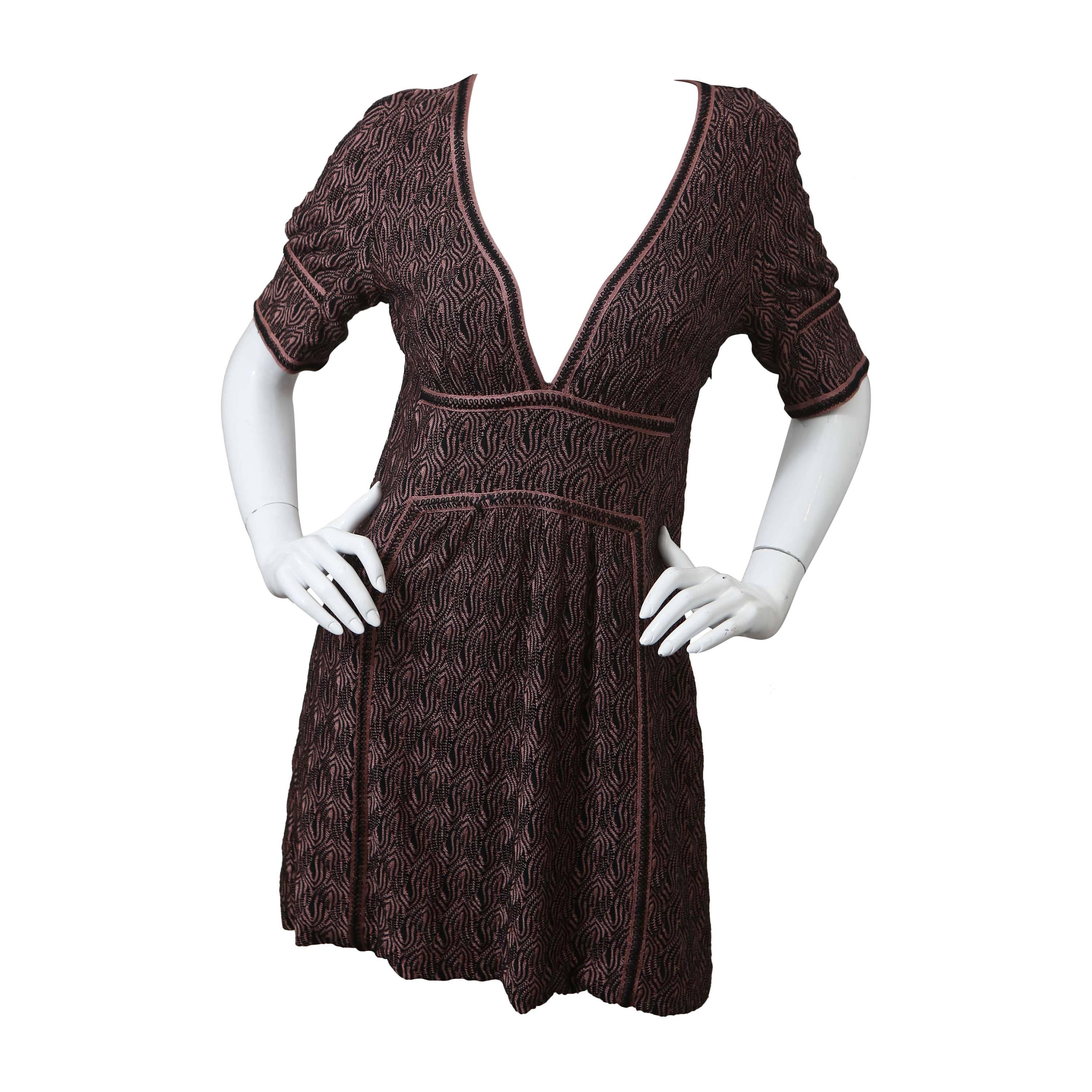 Missoni Signature Patterned Knit Tunic Dress