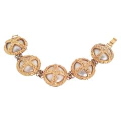 Vintage 1980S 6DONNA stunning gold plated bracelet